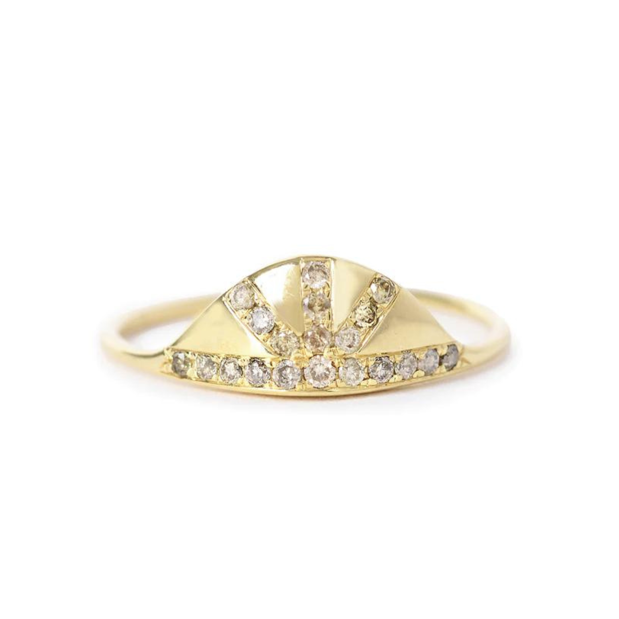 Pavé Sunrise Ring