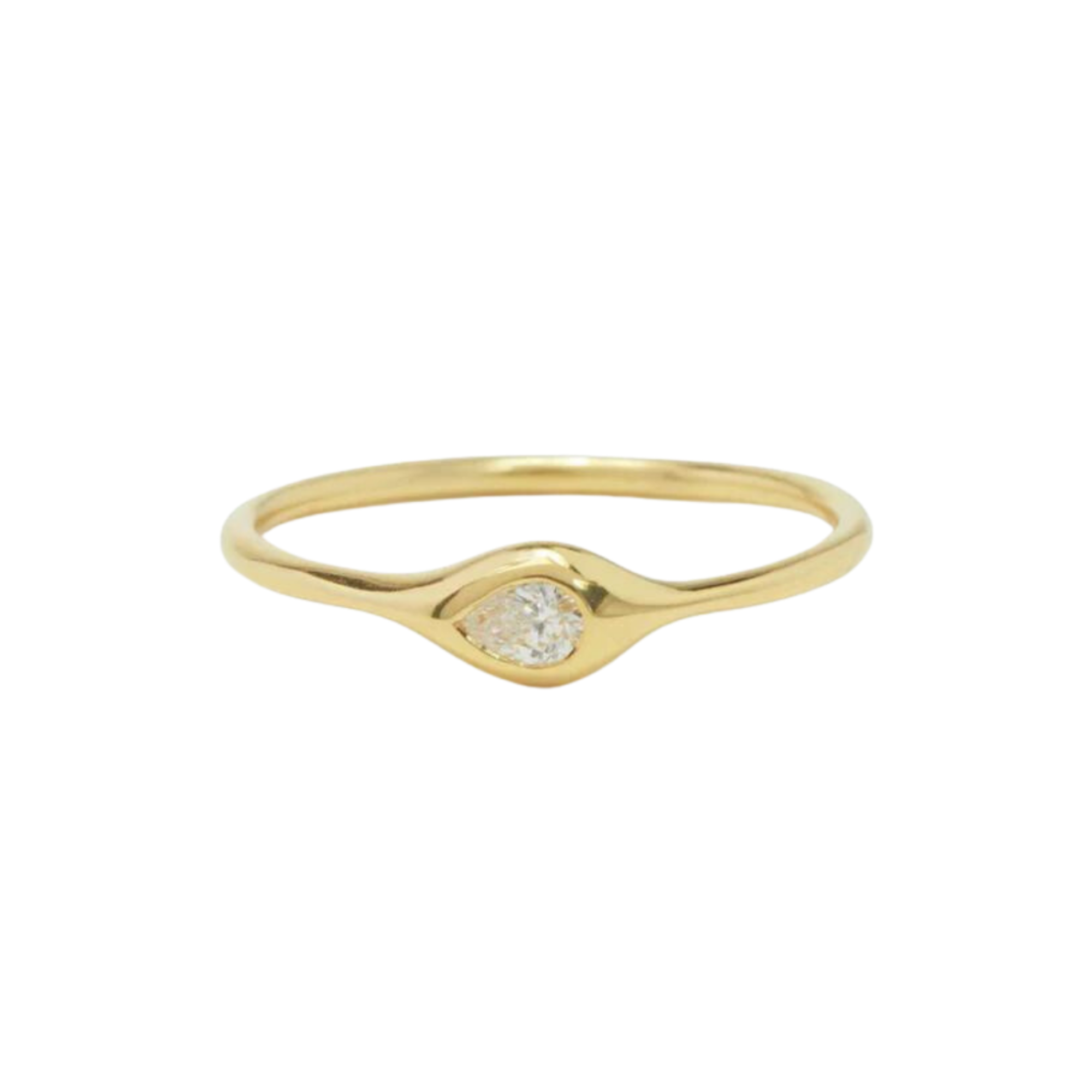 Mini Diamond Pear Ring
