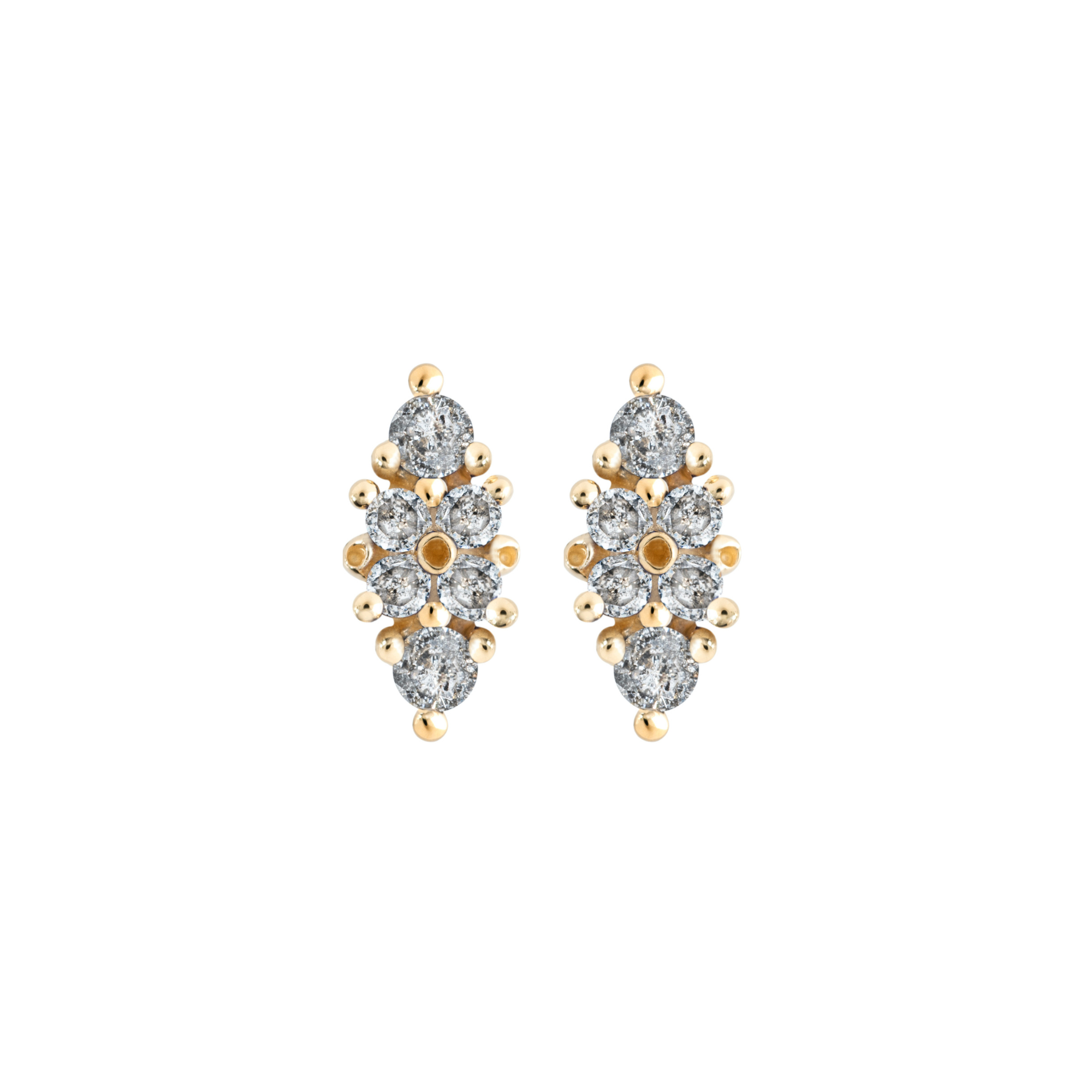 Trandafir Studs - Gray