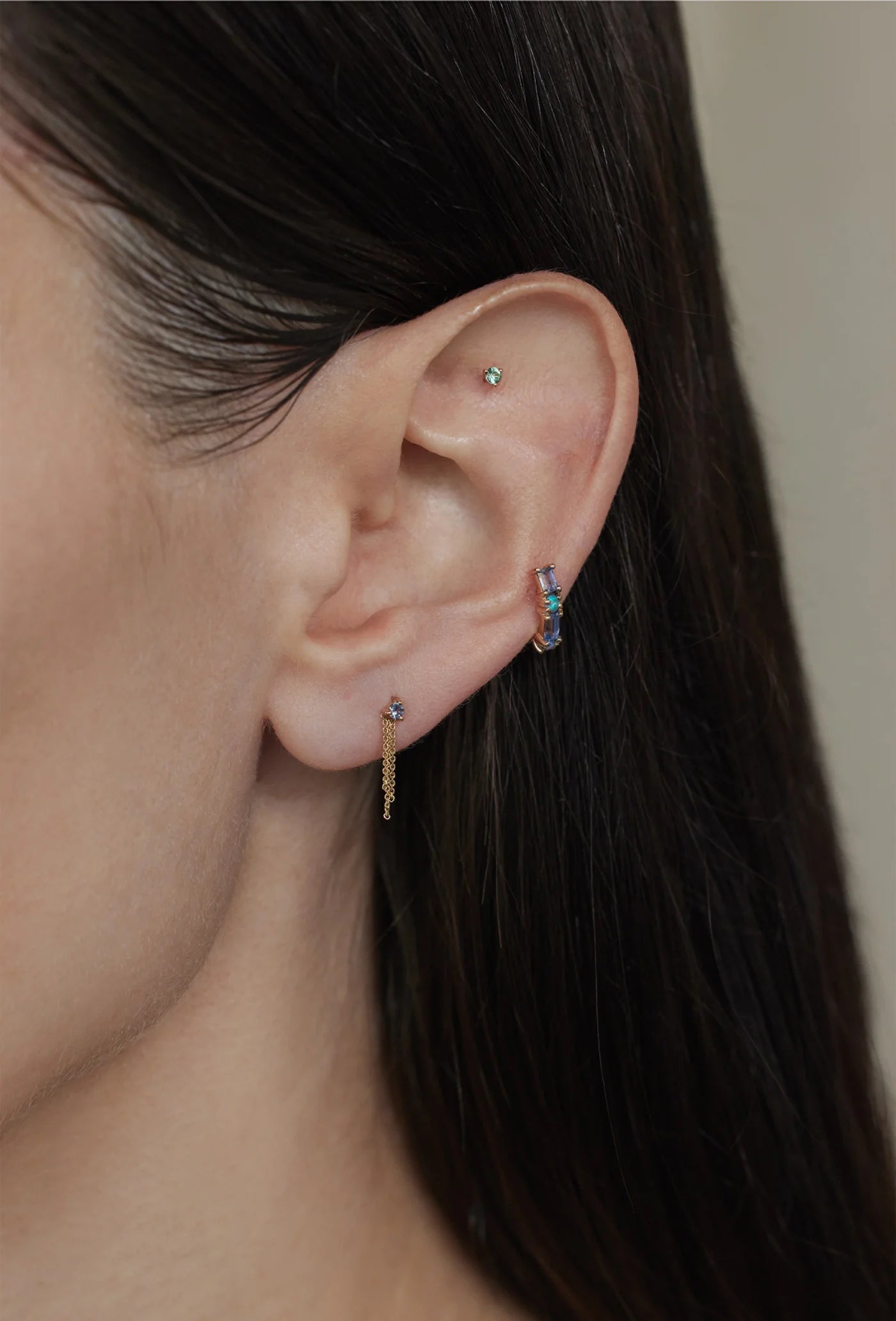 Blue Sapphire Mist Earrings