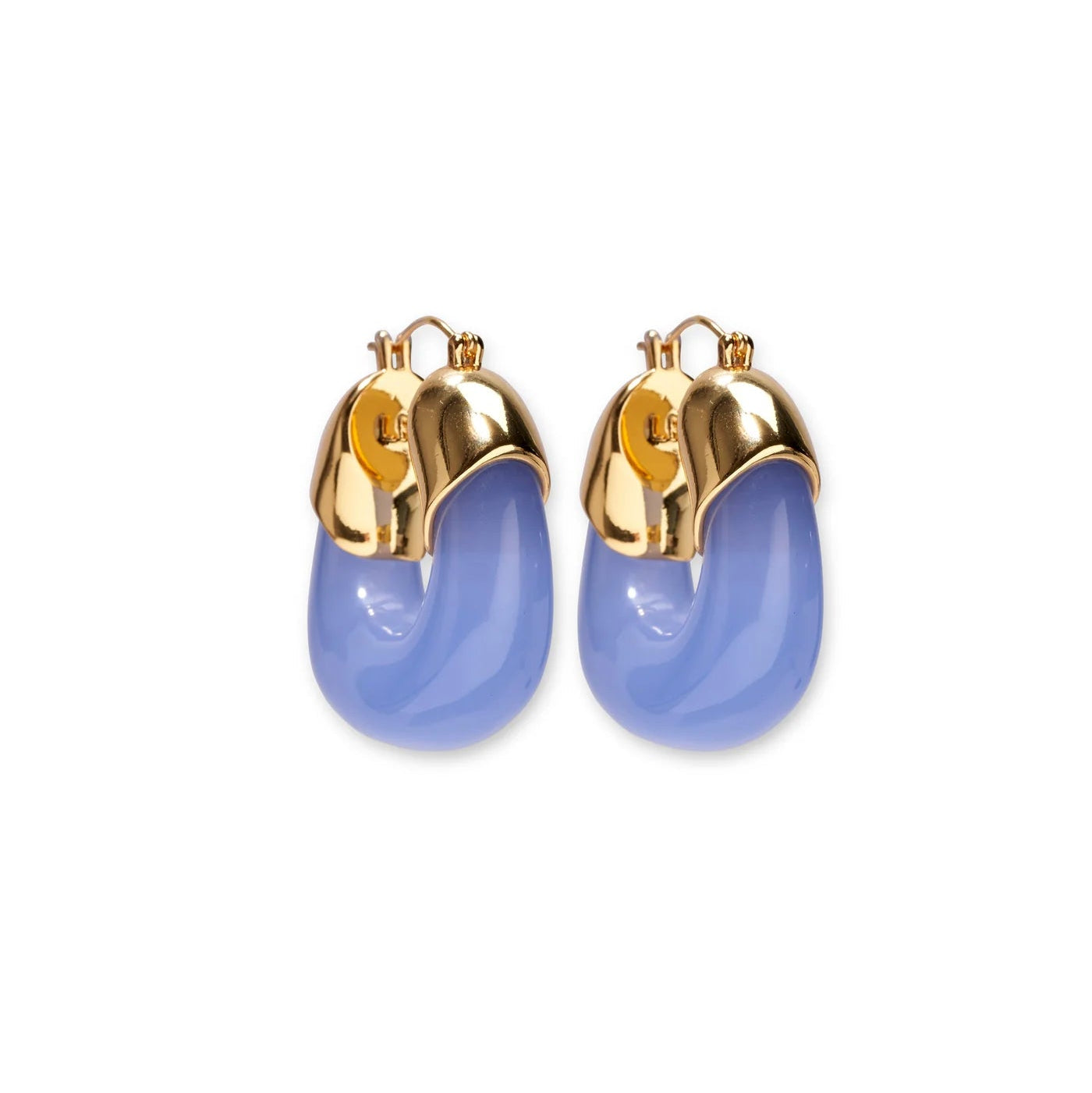Organic Hoops in Periwinkle