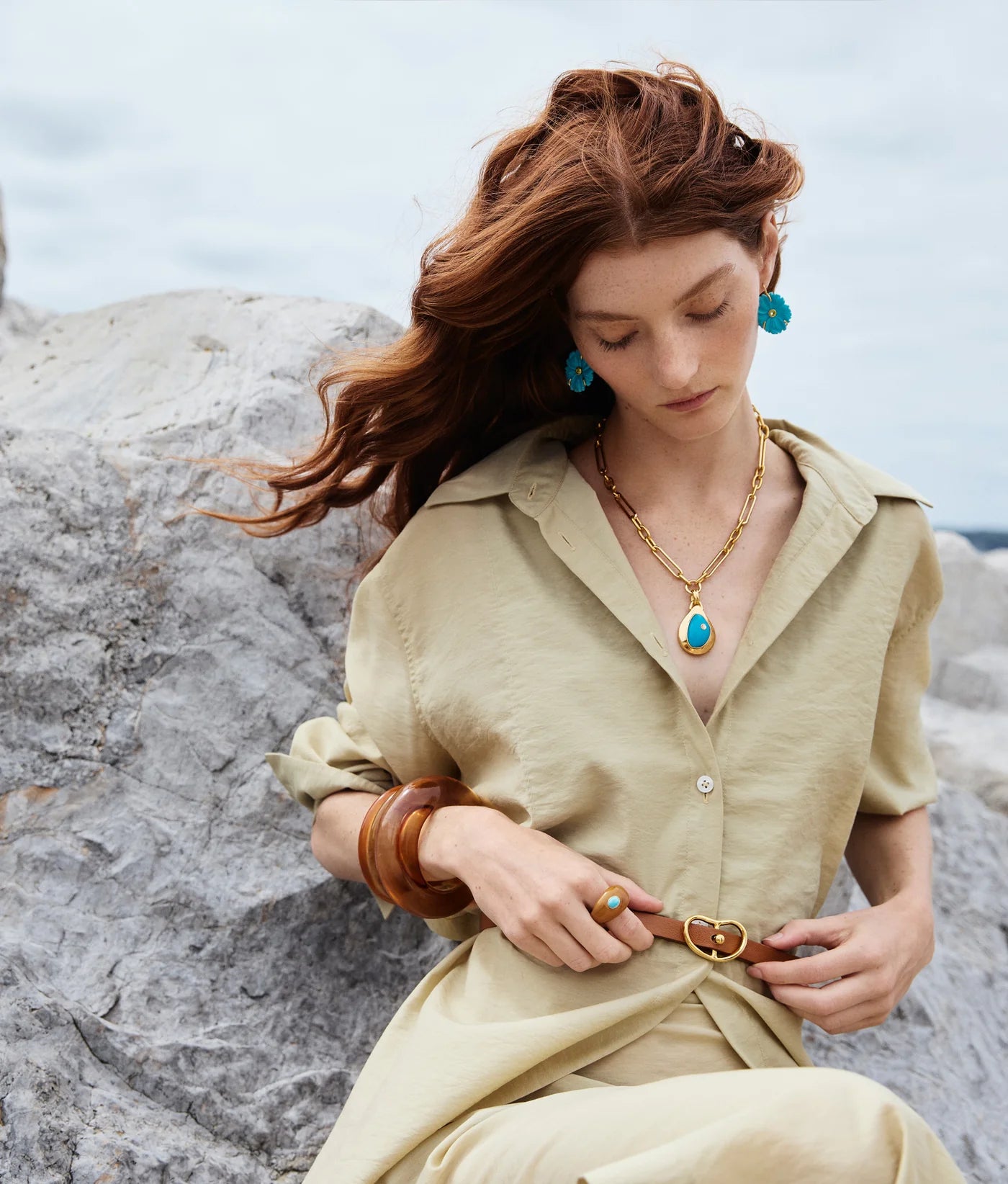 Blue Pond Necklace — Lizzie Fortunato Demi-Fine Trunk Show
