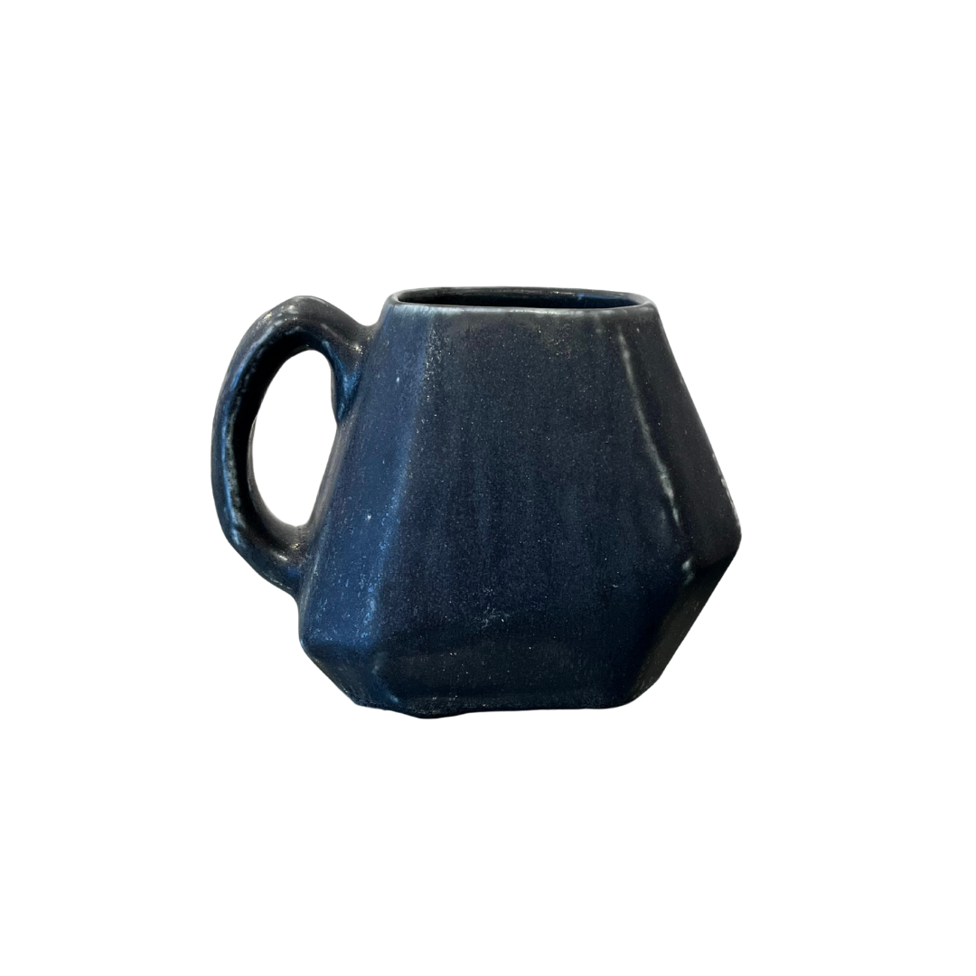 Jet Black Large Flock Mug