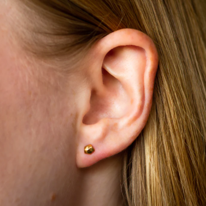 Micro Fragment Stud Earring - Vermeil
