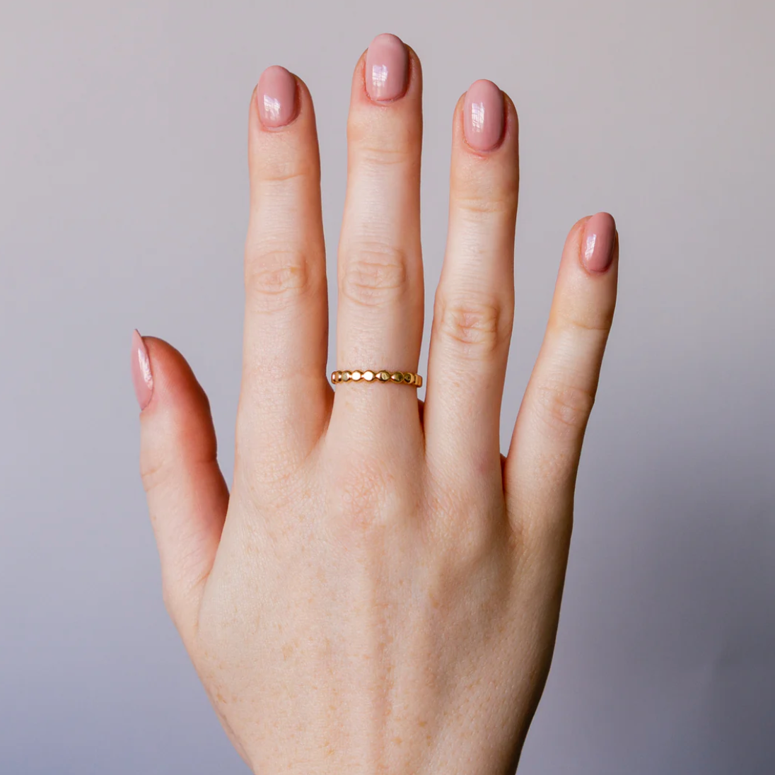 Solid Gold Droplet Band