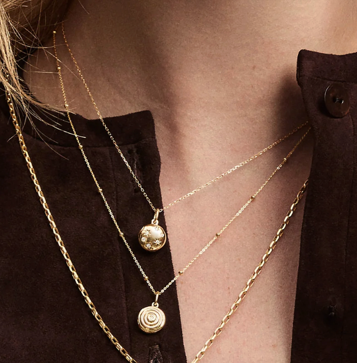 Groovy Diamond Disc Locket Mini Charm