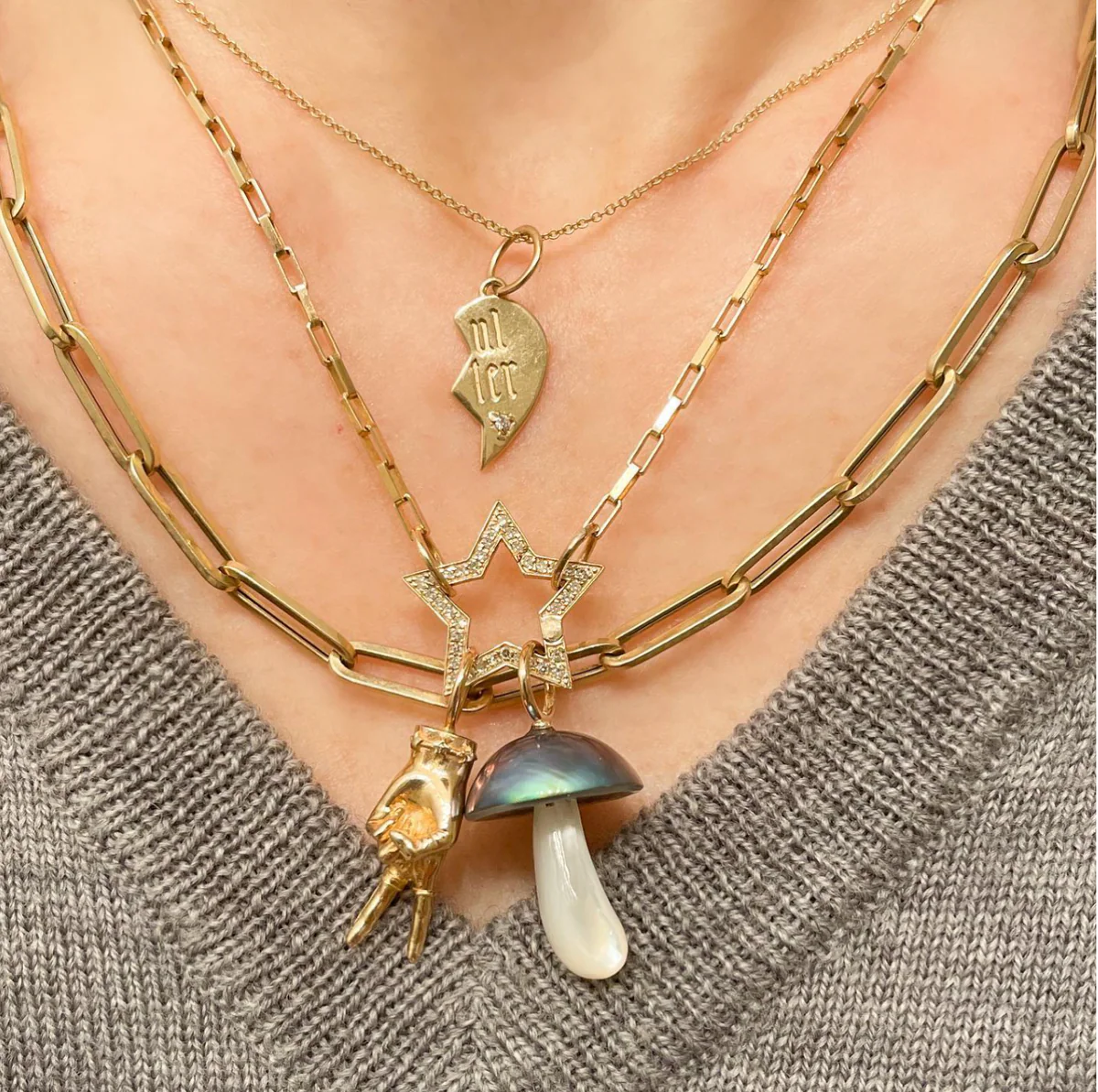 Blue Mabe Pearl Mushroom — Maura Green Trunk Show