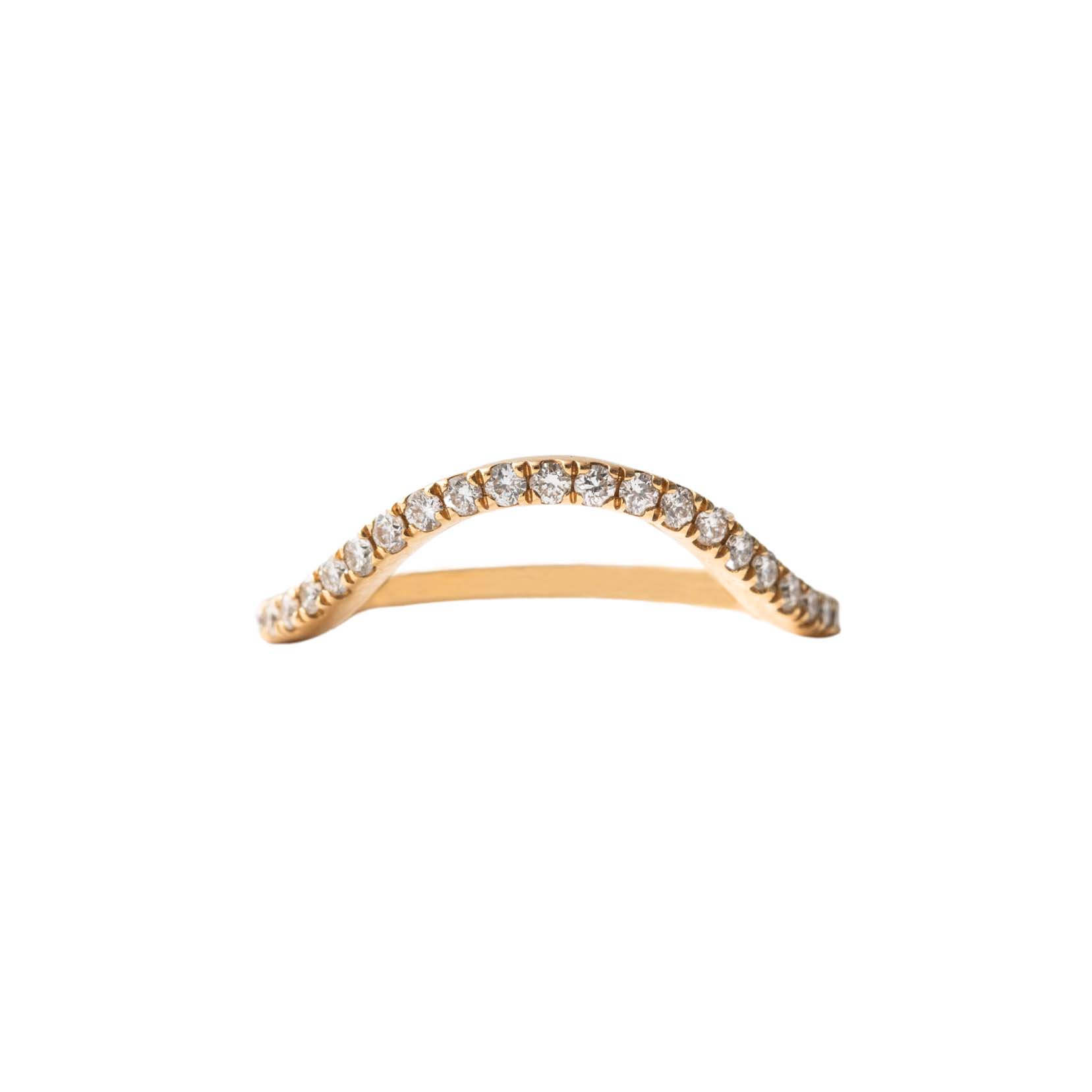 Curved Diamond Band