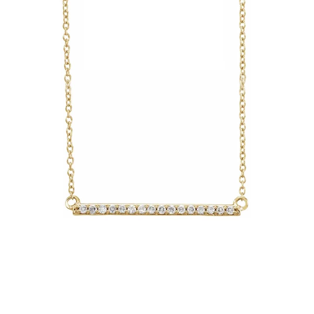 Diamond Bar Necklace