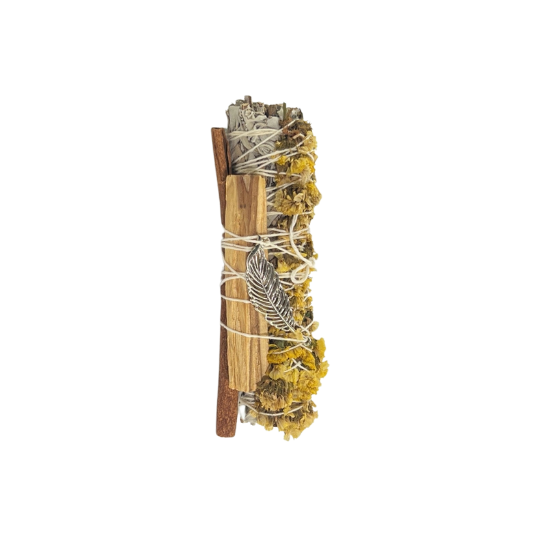 Light As A Feather Ritual Set – White Sage Smudge Stick