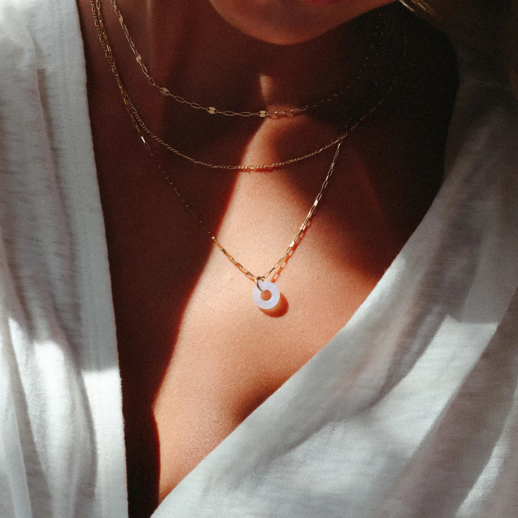 Full Circle Pendant - Chalcedony