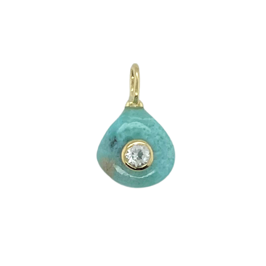 Larimar + White Topaz Gemmie