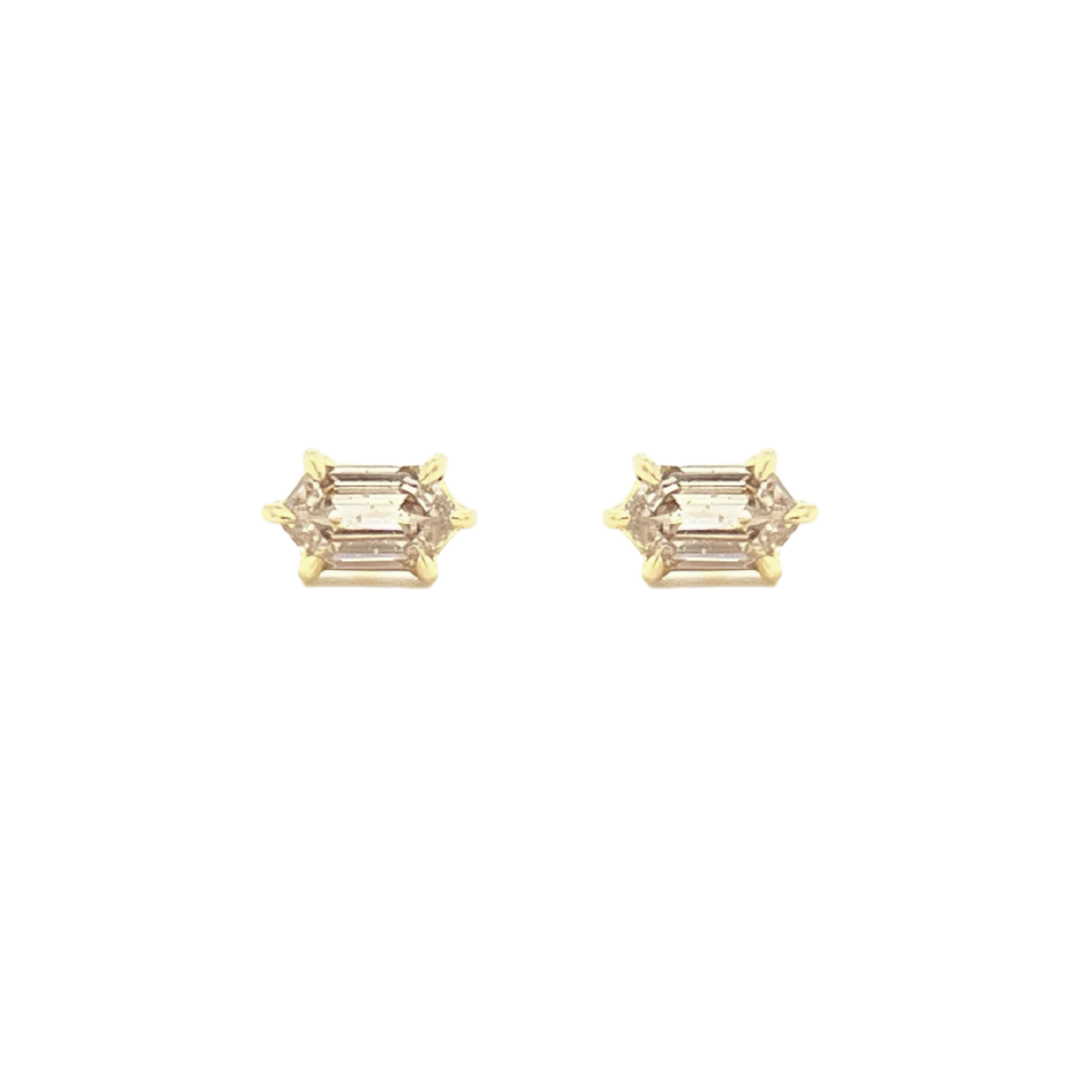 Hexagon Diamond Earrings — Tura Sugden Residency