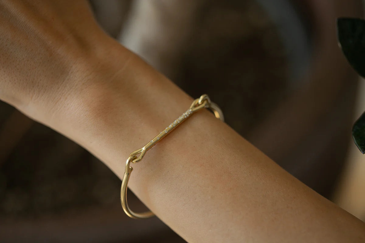 Needle Eye Cuff - Scattered Diamonds — Tura Sugden Residency