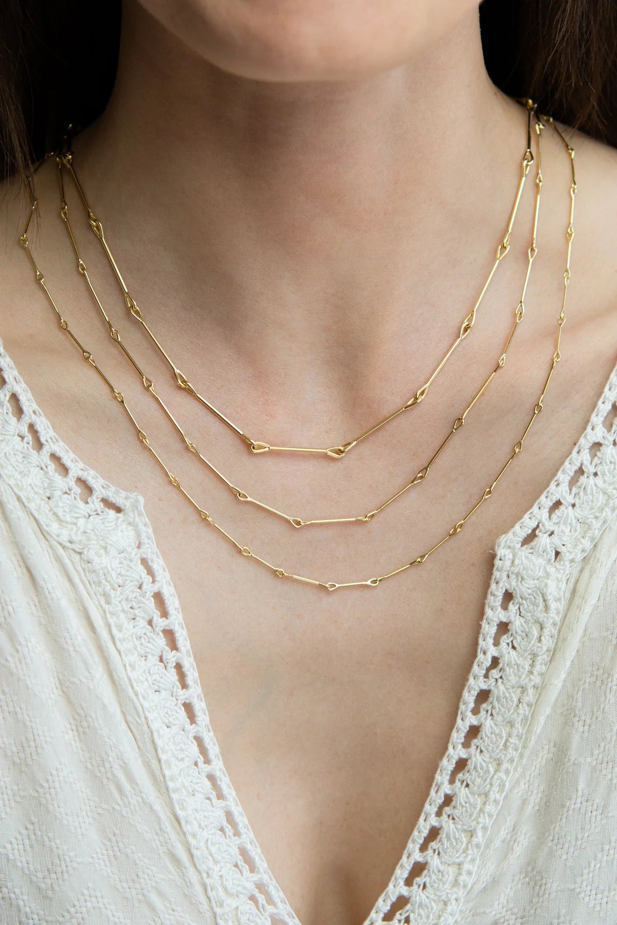 Needle Eye Chain Necklace - Medium Weight — Tura Sugden Residency