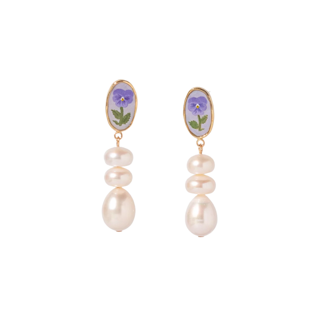 The Floralia Pearl Earrings