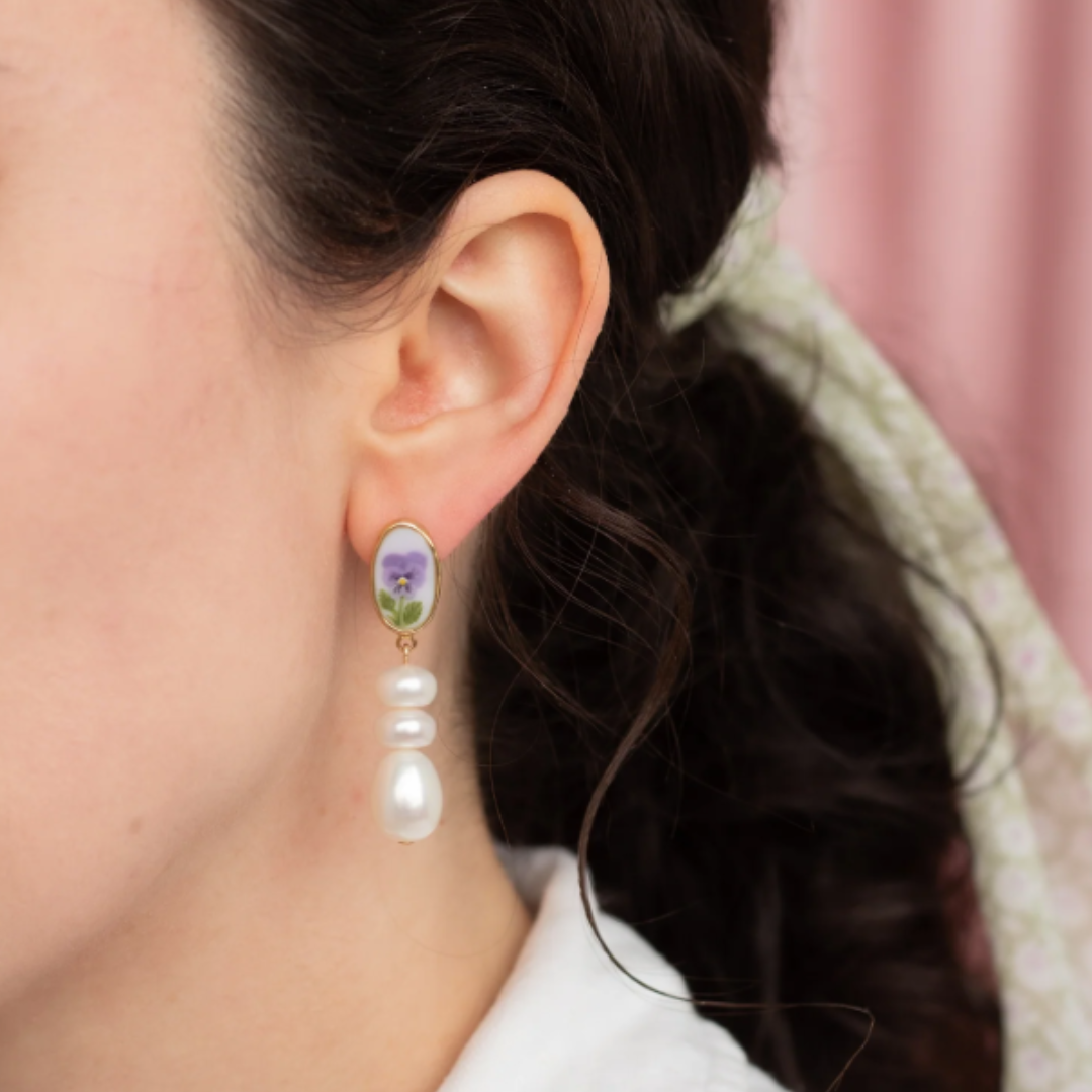 The Floralia Pearl Earrings