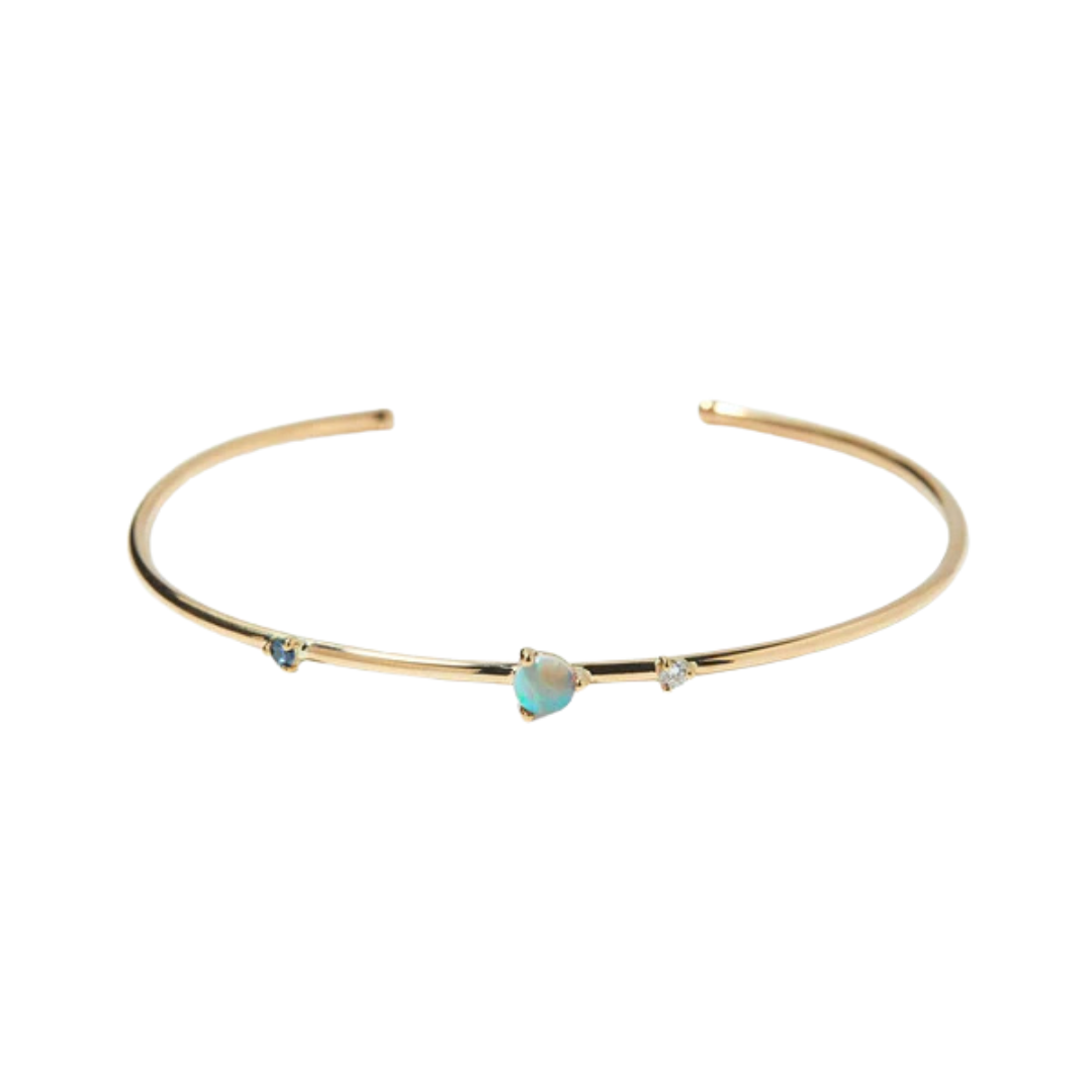 Three-Stone Opal Cuff