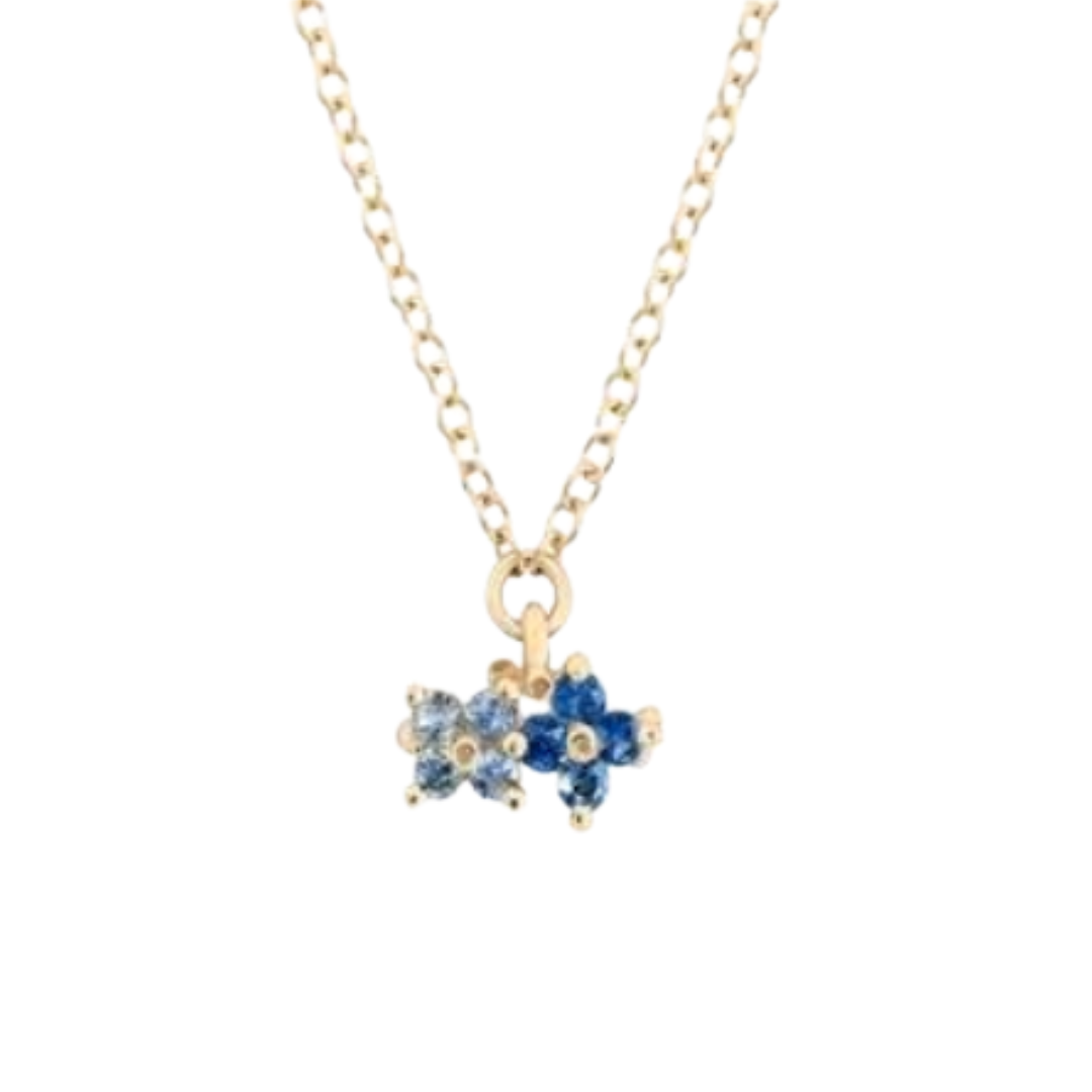 Two O’Clover Necklace - Blue