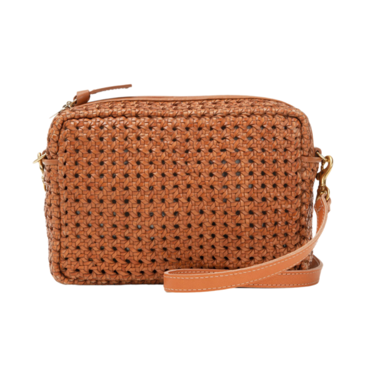 Tan Rattan Midi Sac