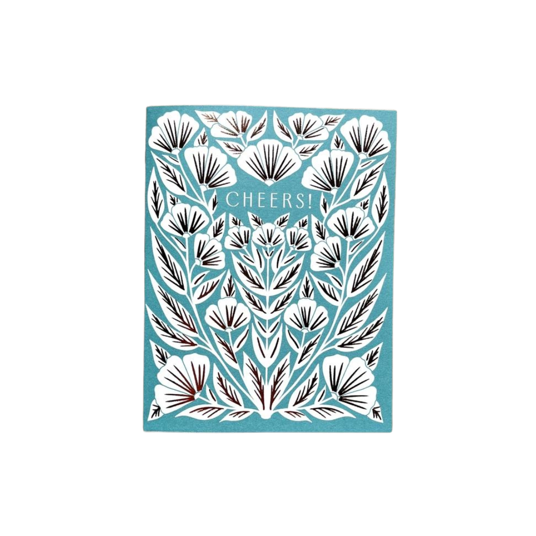 Cheers Foil Stamped Card