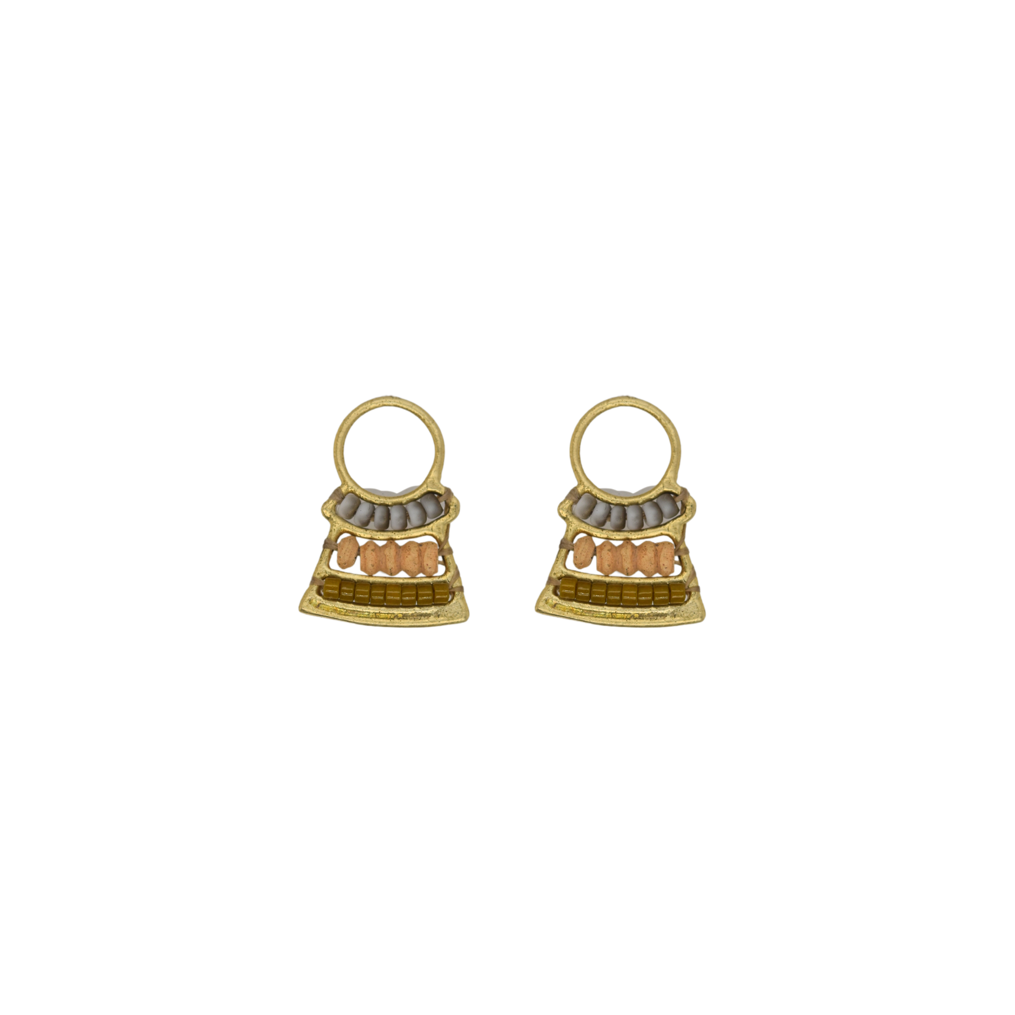 Spaceship Studs - Salmon