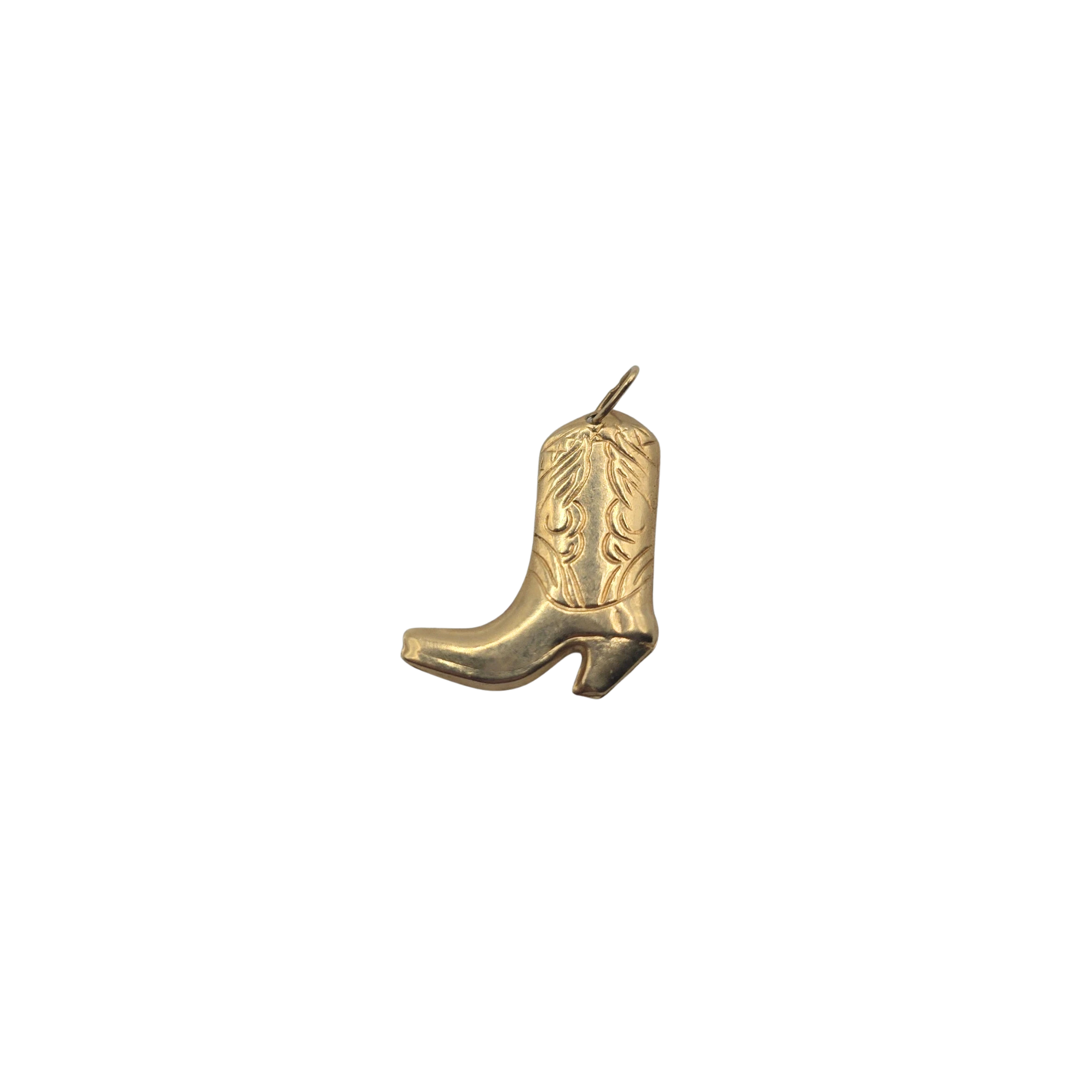 Vintage 14k Gold Cowboy Boot Charm