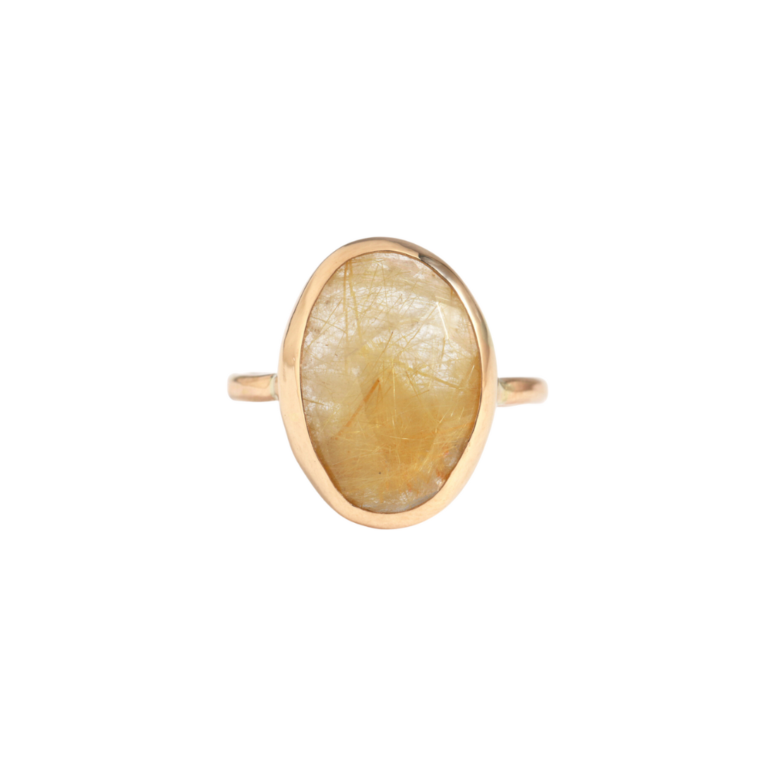 Rutile Quartz Ring