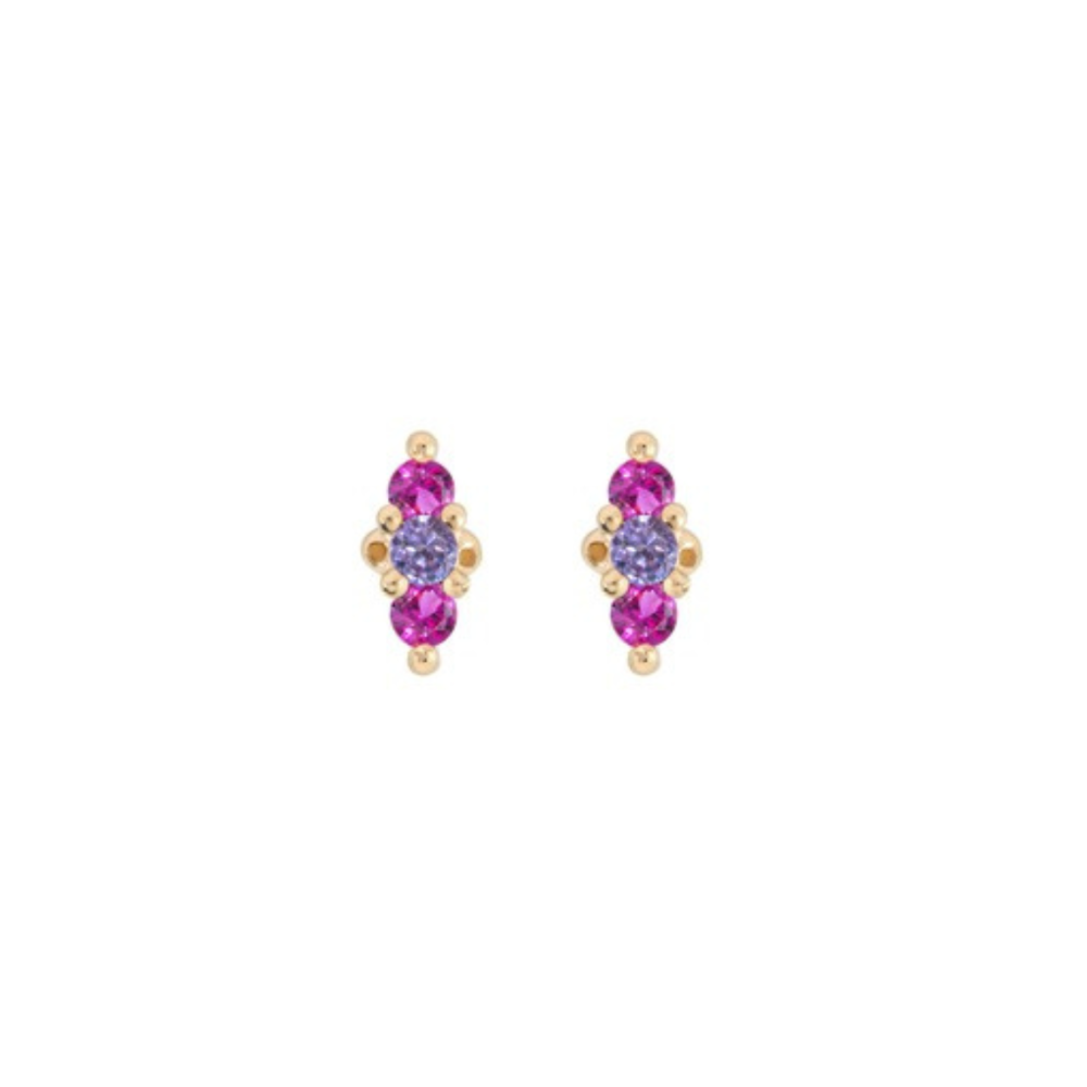 Hope Studs - Fuchsia