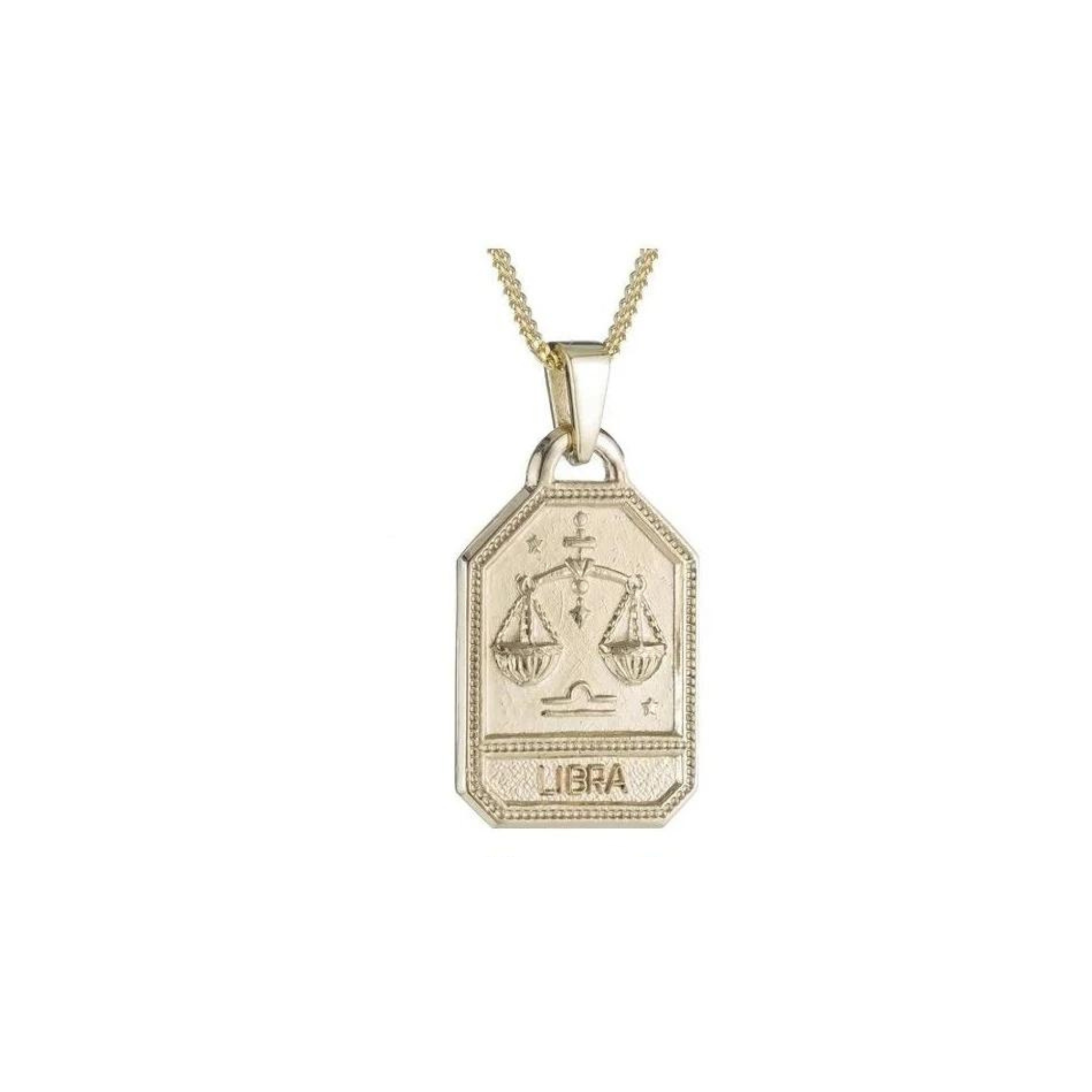 Zodiac Dog Tag Charm (Libra)