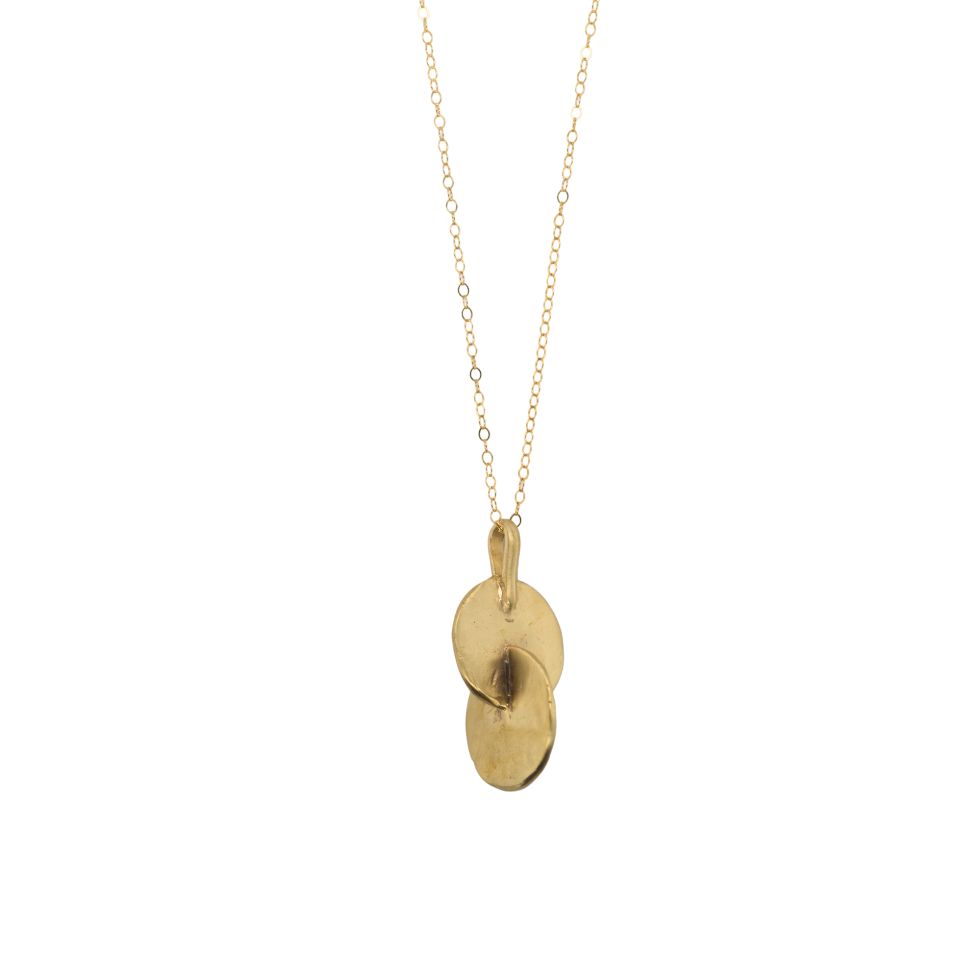 Intersecting Disc Necklace