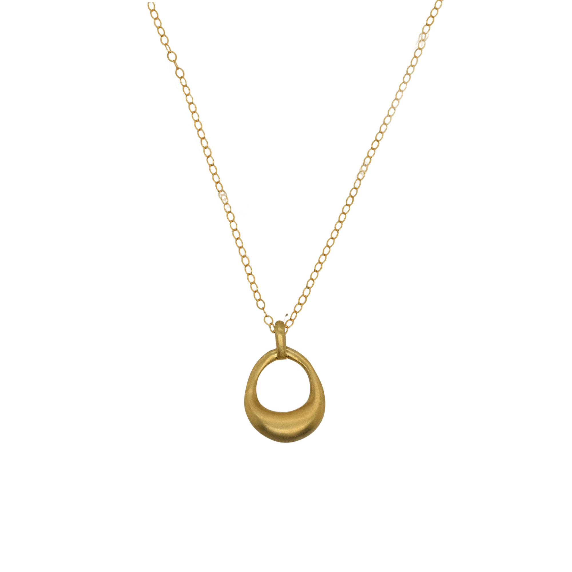Organic Open Circle Necklace