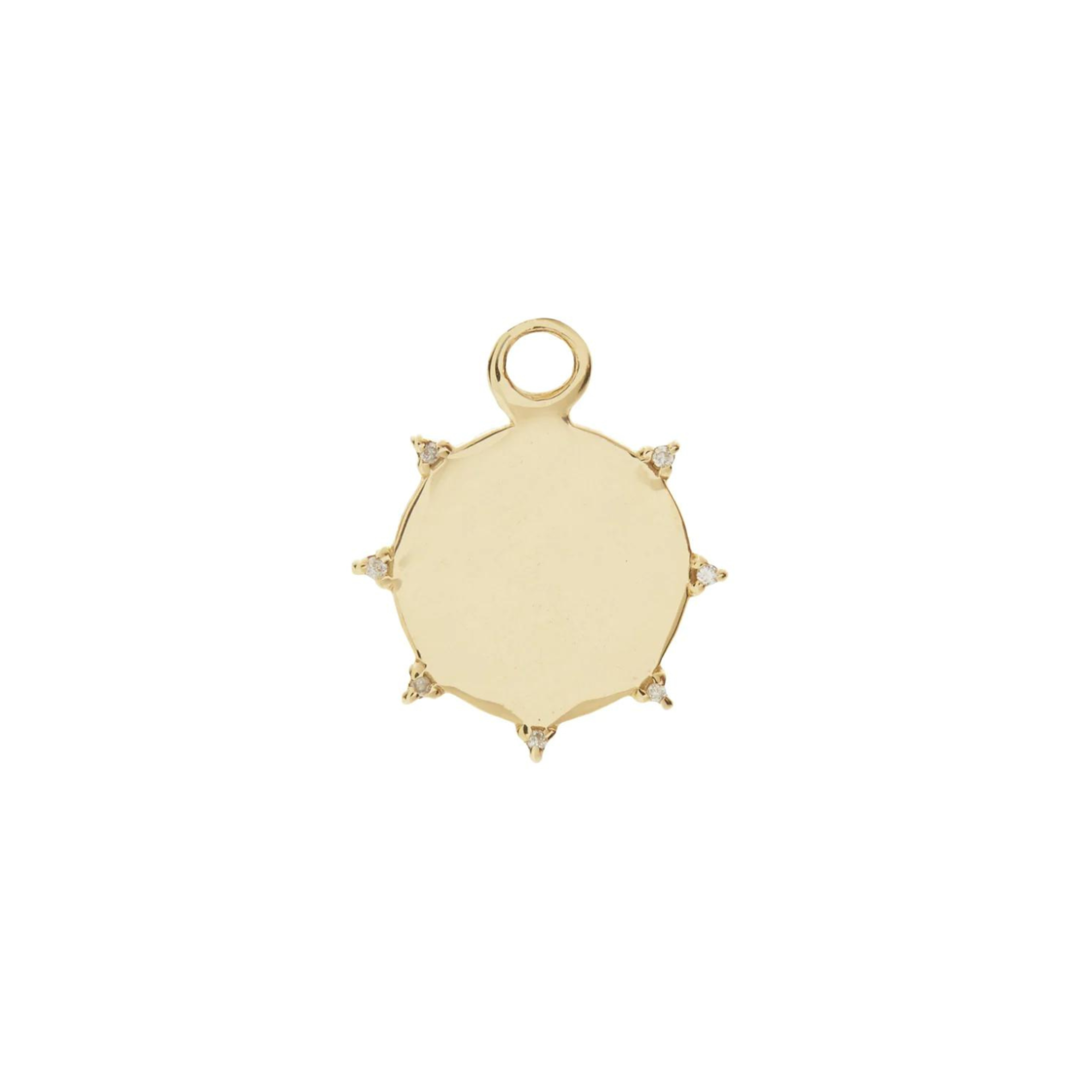 Diamond Sunbeam Medallion Charm