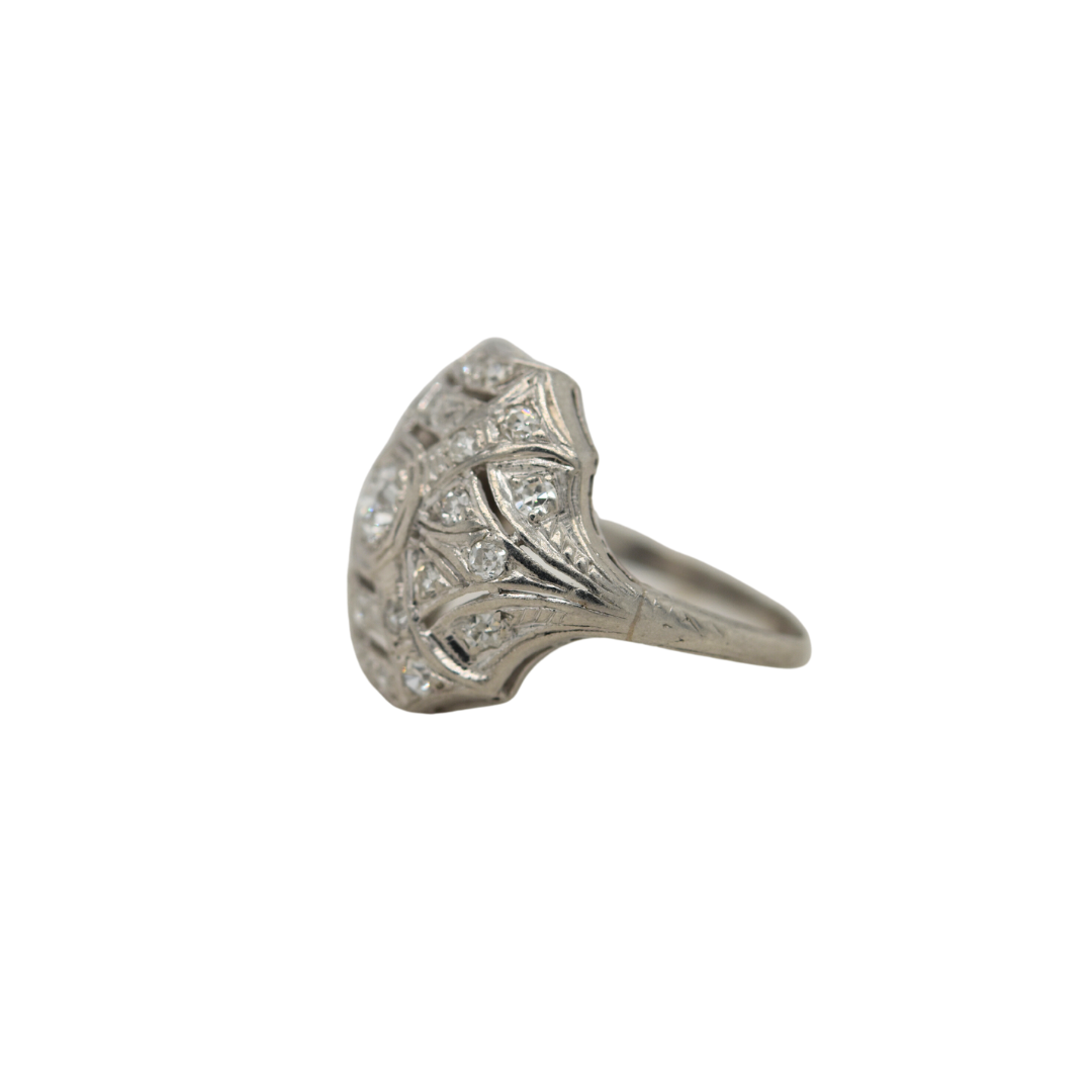 Art Deco Dome Ring