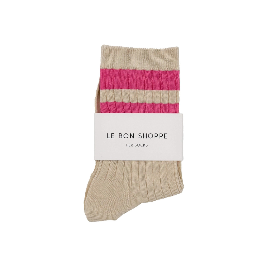 Le Bon Shoppe Her Varsity Socks - Taffy
