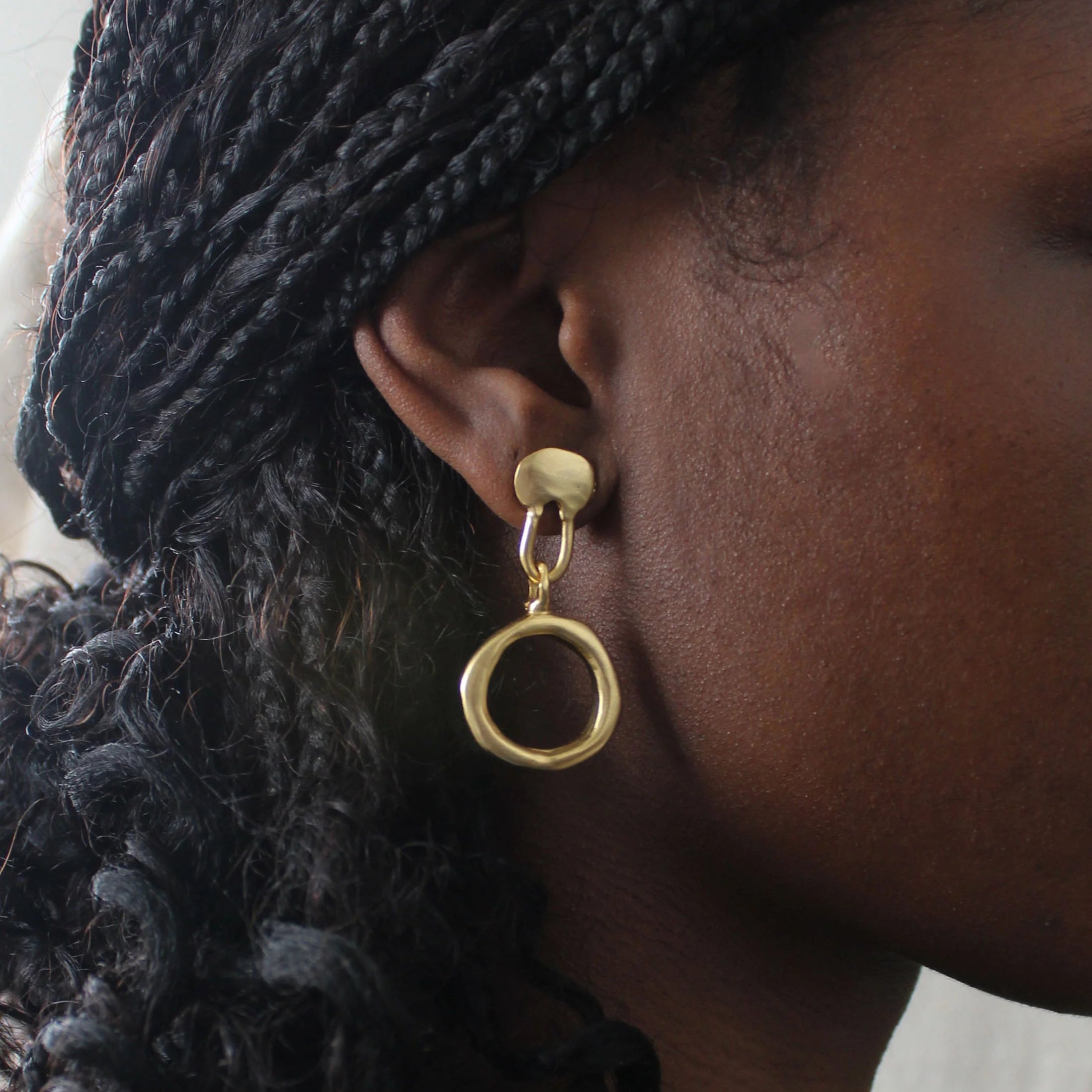 Waves in the Air - Hoop Dangle