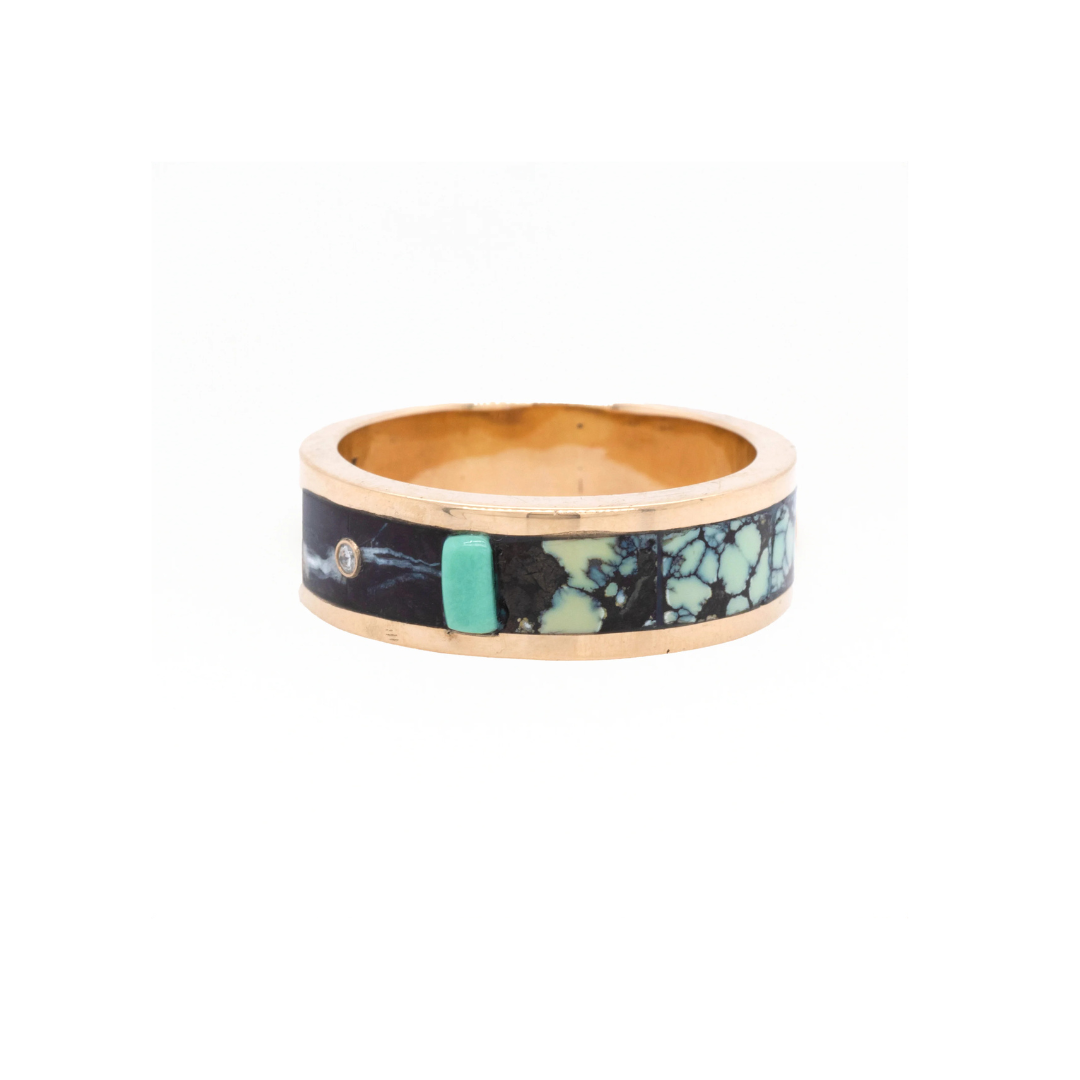 Mincovna Inlay Band Ring — Young in the Mountains Trunk Show