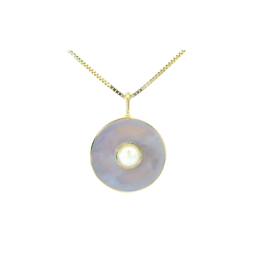 Madison River Blue Agate & Pearl Cerclen Necklace — Young in the Mountains Trunk Show
