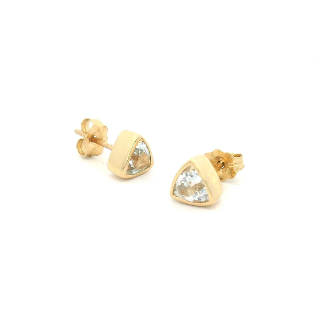 Colorado Topaz Stud Earrings — Young in the Mountains Residency