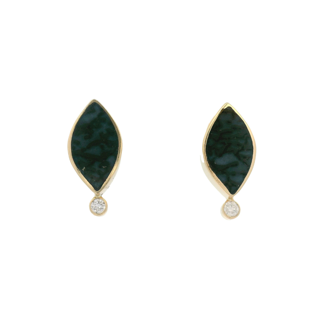Geo Marquise Stud Earrings — Young in the Mountains Residency