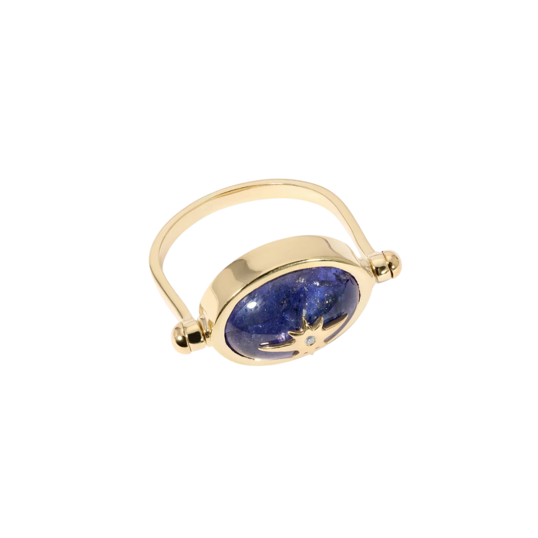 Tanzanite Spinning Star Ring — Zahava Heirlooms Trunk Show