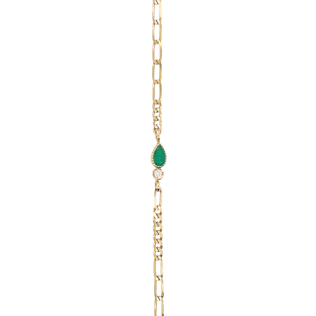 Paloma Pear Emerald Bracelet — Zahava Heirlooms Trunk Show
