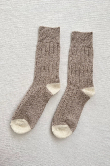 Le Bon Shoppe Classic Cashmere Socks - Fawn