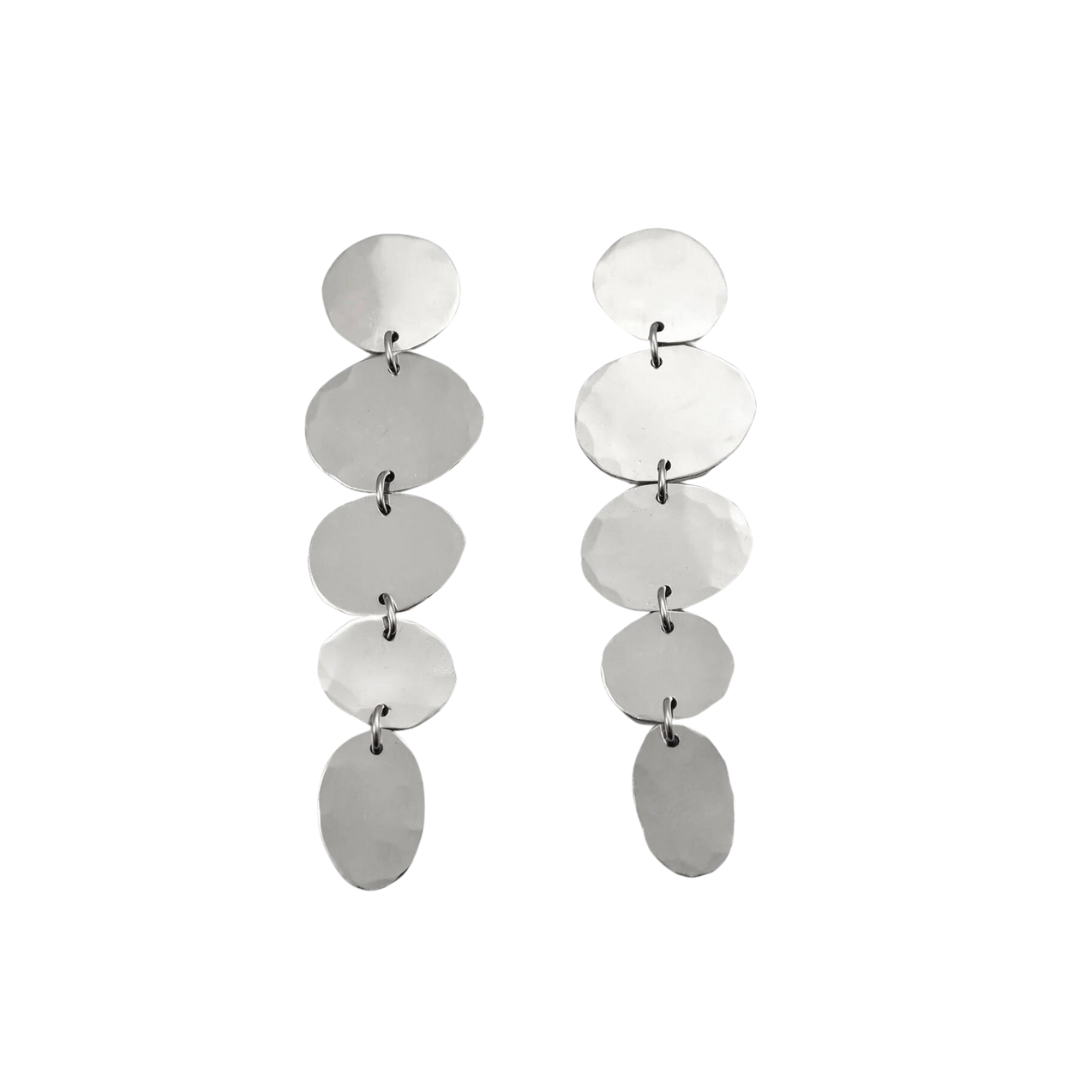 Small Cloud Lina Earrings - Silver