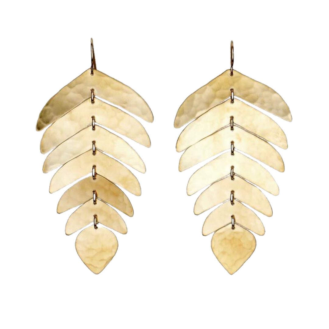 Anya Earrings - Brass