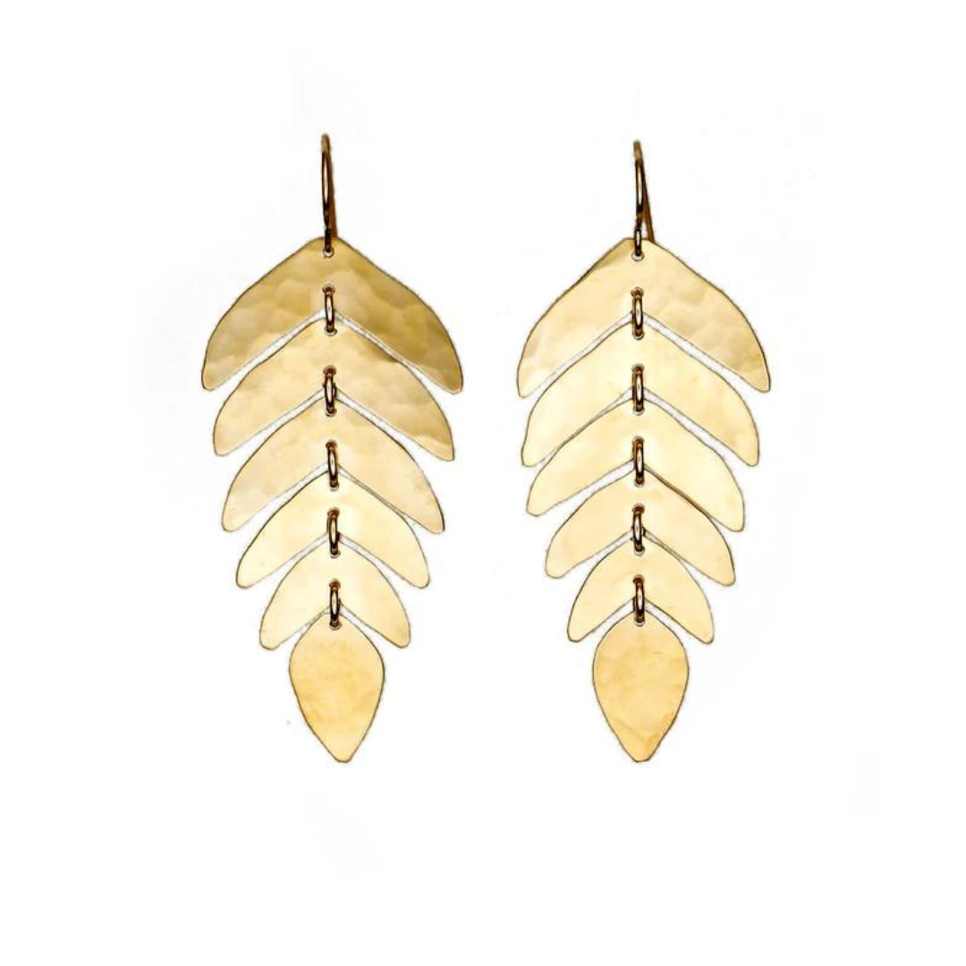 Jules Earrings - Brass