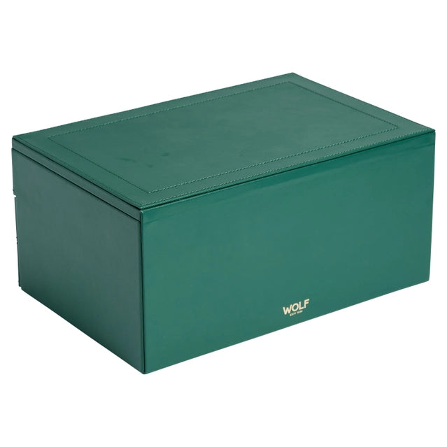 Sophia Jewelry Box with Drawers - Forest Green