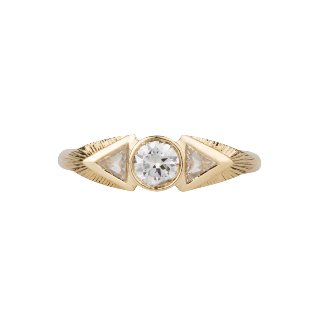 Athena Ring with Old European Cut Diamond