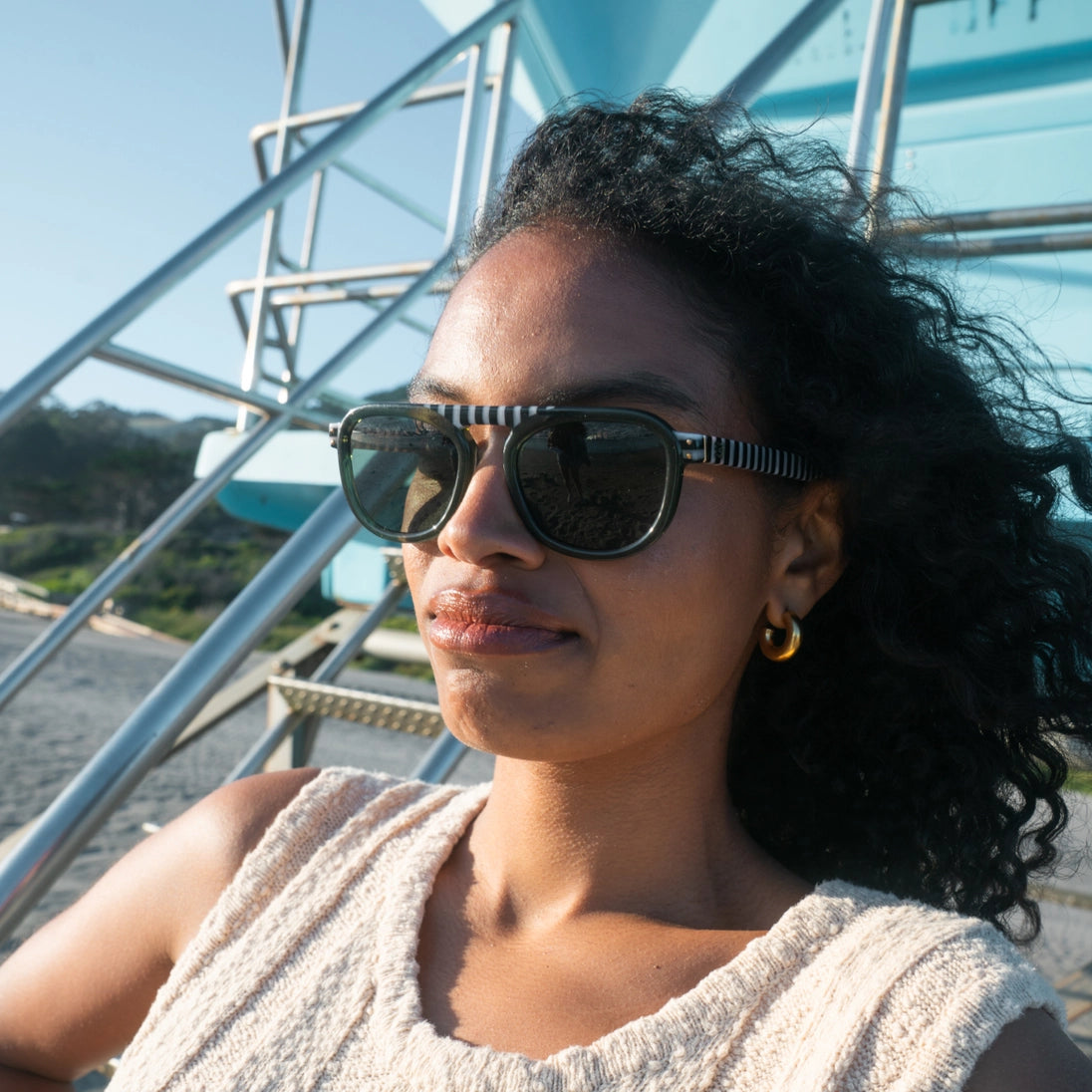 SARDINE Stevie Olive Regatta Sunglasses