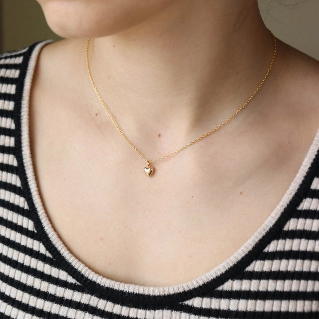 Everthine Puffy Heart Necklace